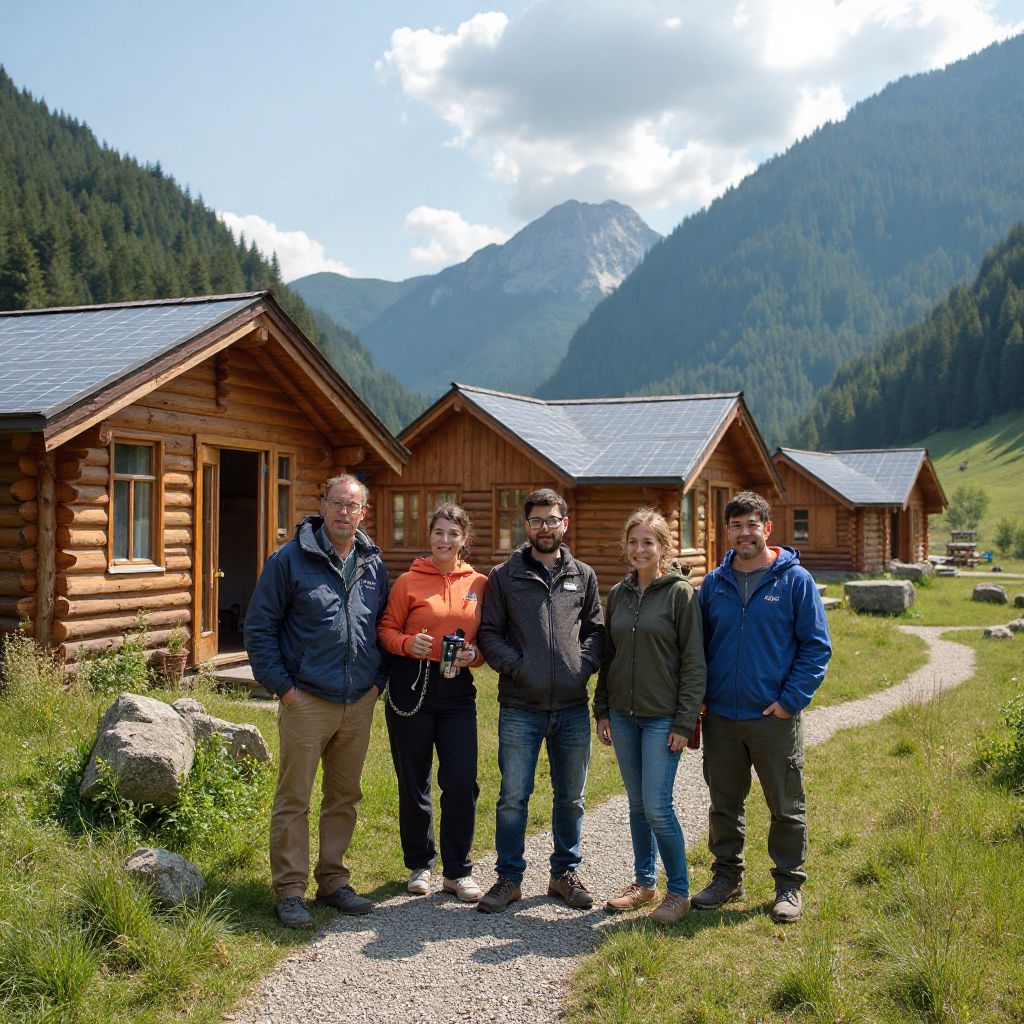Echipa Soapbox Jhaggada la deschiderea unui nou camping eco-friendly
