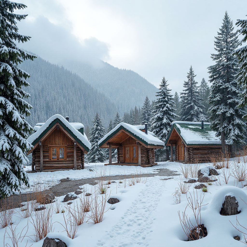Cabane din lemn sustenabil în Carpați